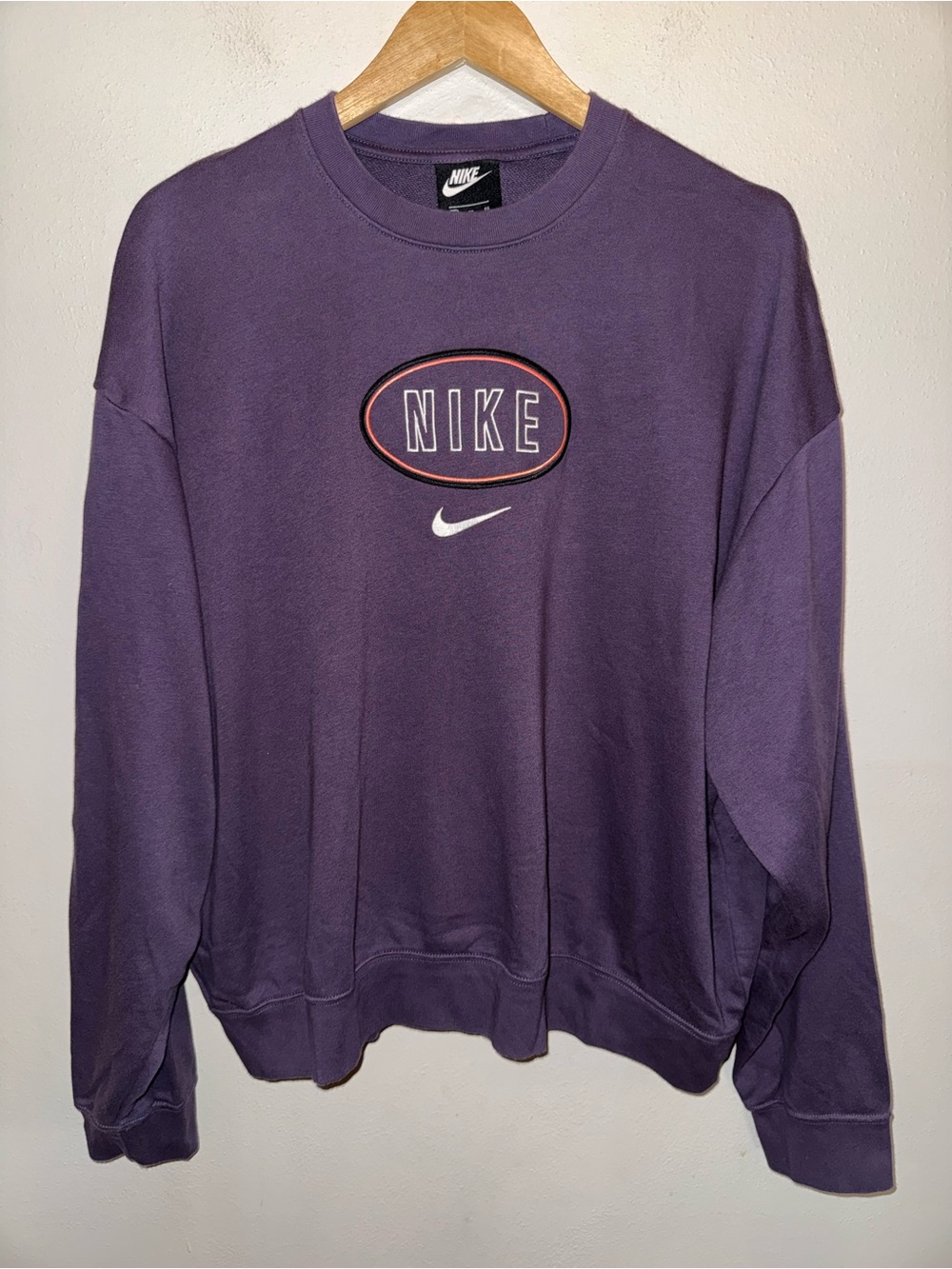 Vintage Nike Embroidered Oval Center Logo Crewneck Sweatshirt Size Extra Large